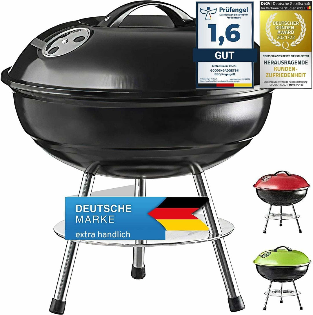 Micro BBQ Campinggrill Kugelgrill Mini Grill; Kompakter Reise Holzkohle-Grill Tischgrill Edelstahl e