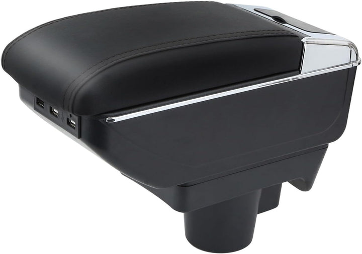 für Astra H Armlehne Mittelkonsole Aufbewahrungsbox Doppelschicht Mit Aschenbecher und Getränkehalte