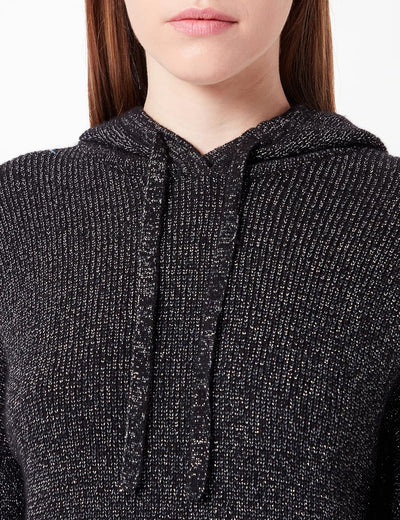 s.Oliver Damen Strickpullover mit Glitzergarn 32 Schwarz 99w7, 32 Schwarz 99w7