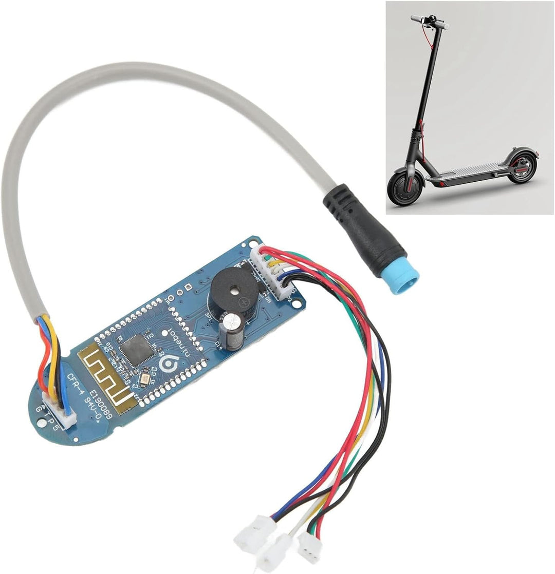 Alomejor Elektroroller Bluetooth Platine Dashboard mit Wasserdichtem Stecker für M365 Scooter Ersetz