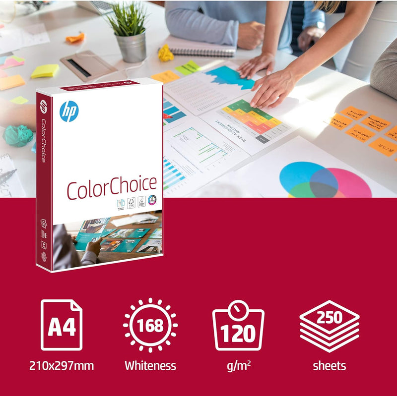 HP CHP 753 Color-Choice Laserpapier 120 g DIN-A4, 210 x 297 mm, hochweiss, extraglatt, 1 Karton = 8