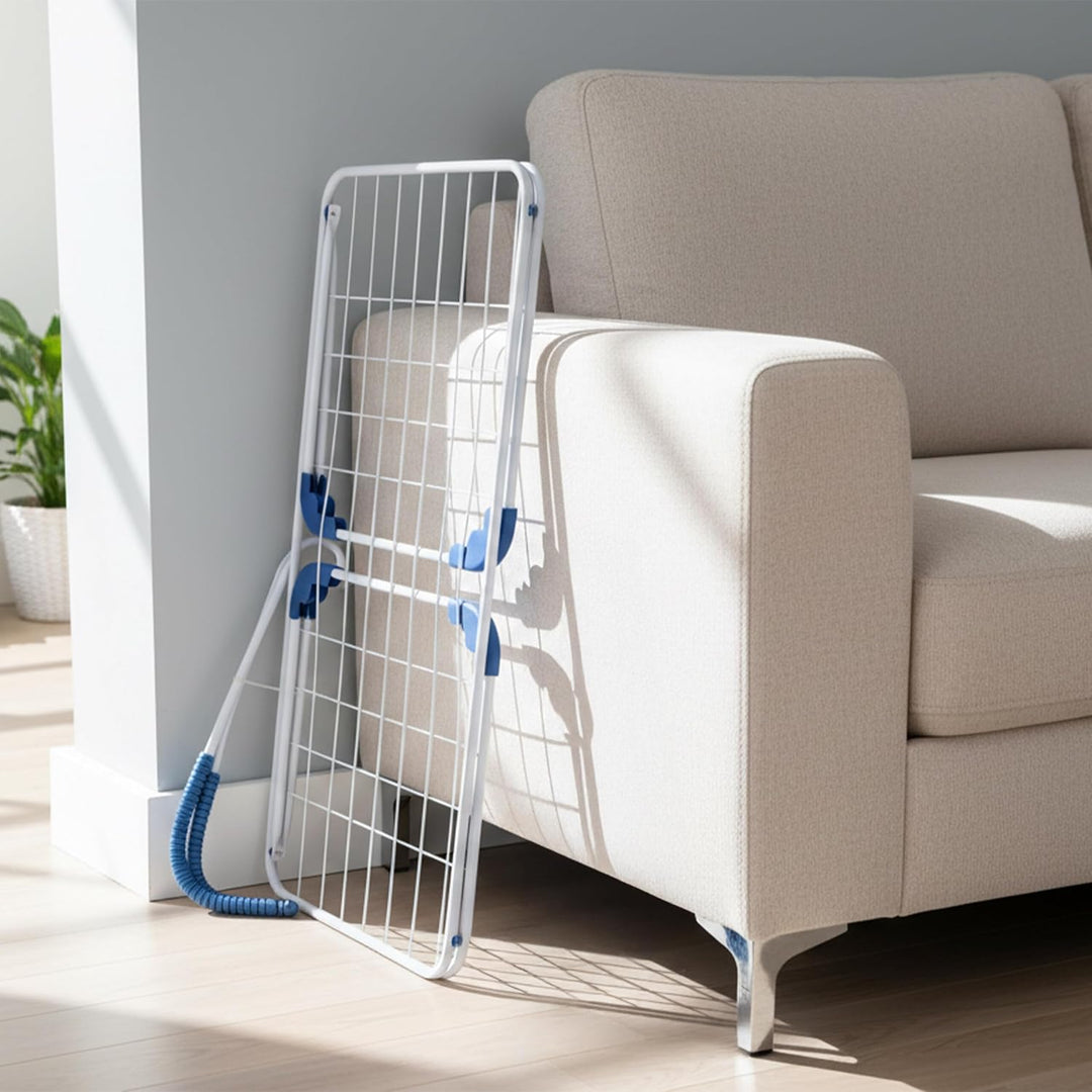 Relaxdays Wäscheständer Heizung, 15 m Trockenlänge, zum Einhängen, Balkon &amp; Heizkörper, Stahl, Wäsch