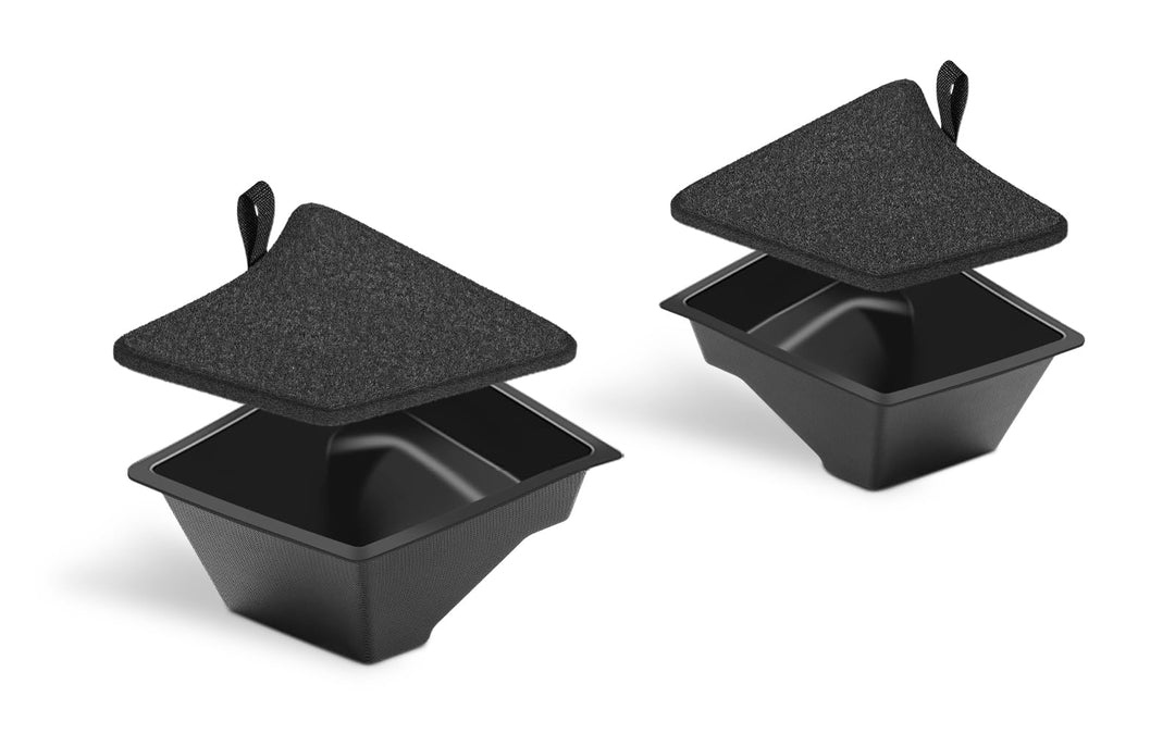 2Pcs Exquisit Kofferraum Organizer für Tesla Model 3 Highland 2024 2025,【Unterteiltes Design】 TPE Ko