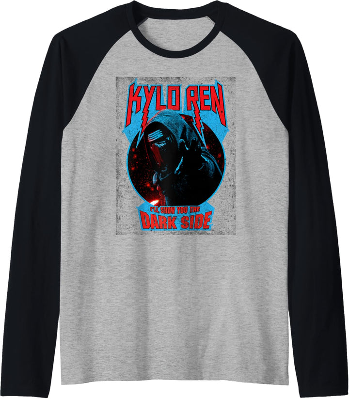 Star Wars The Force Awakens Kylo Ren Show You The Dark Side Raglan