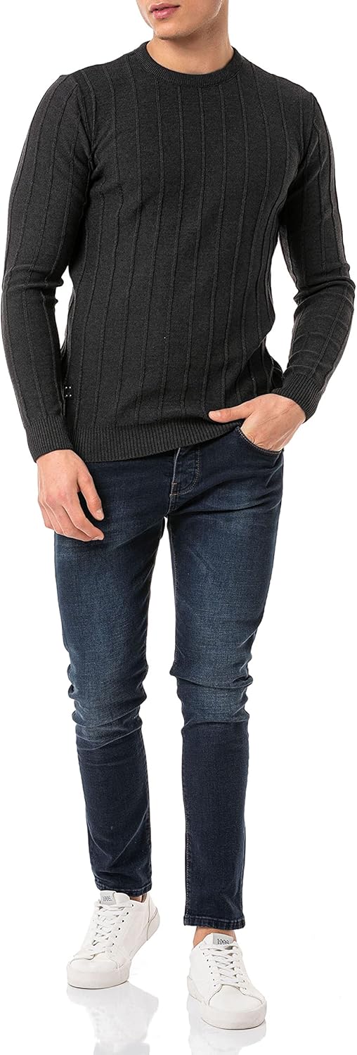 Red Bridge Herren Strickpullover Pullover, Anthrazit