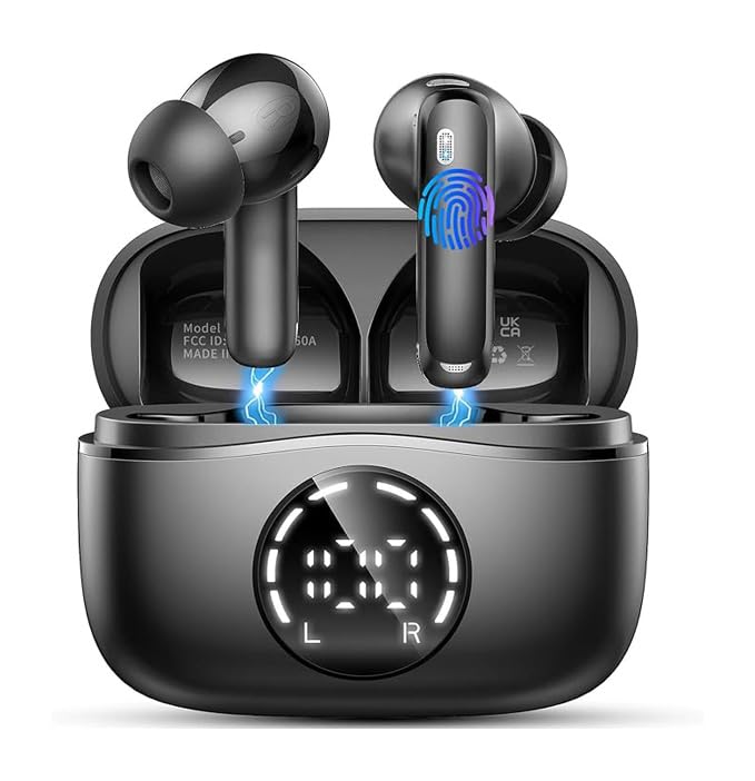 Wireless Earbuds 2026, Ear Buds Bluetooth 5.4 Kopfhörer mit ENC Noise Cancelling, Bluetooth Ohrhörer
