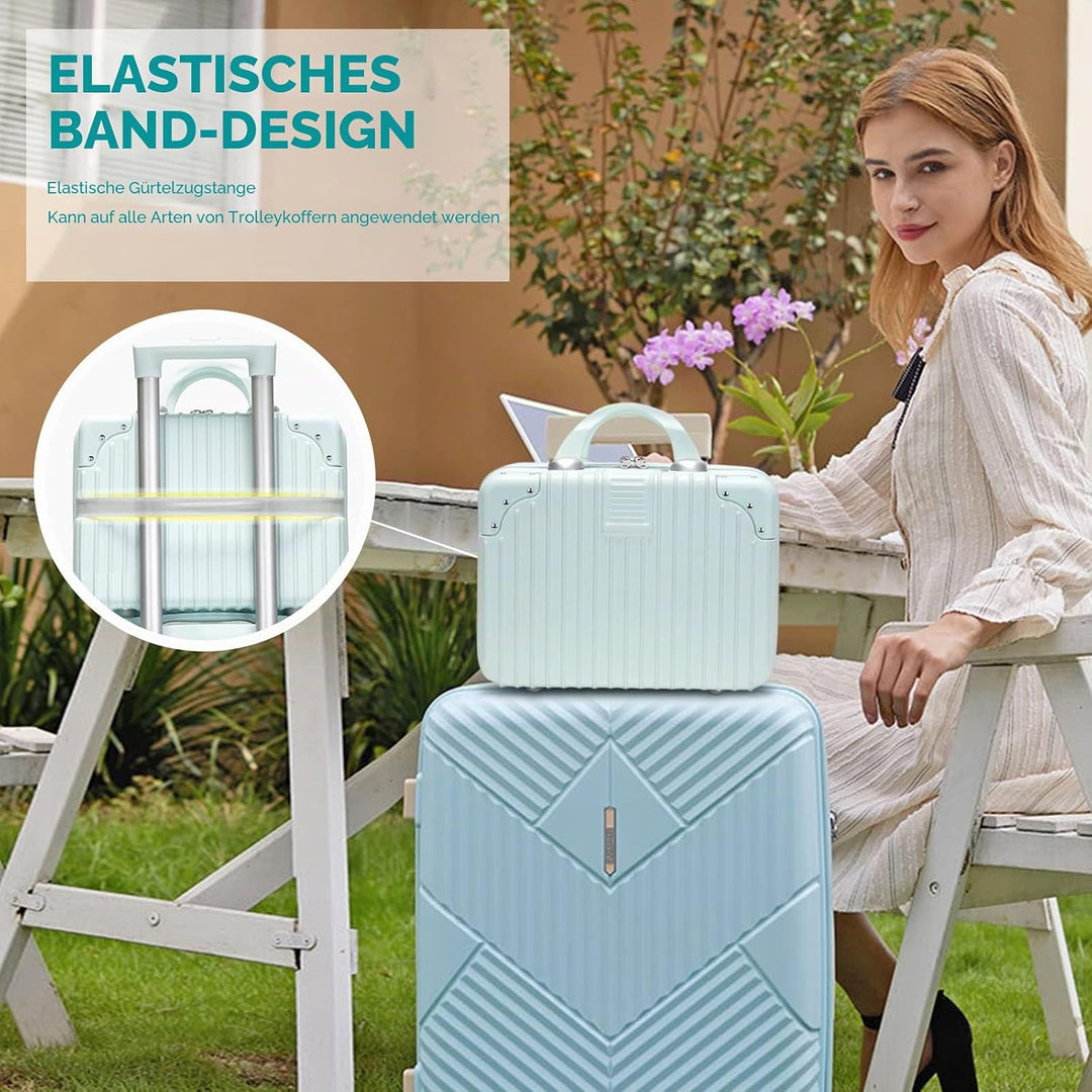 Balakaka Kosmetikkoffer Wasserdicht Schminktasche Leichter Handgepäck Beauty Case mit Handgriff und