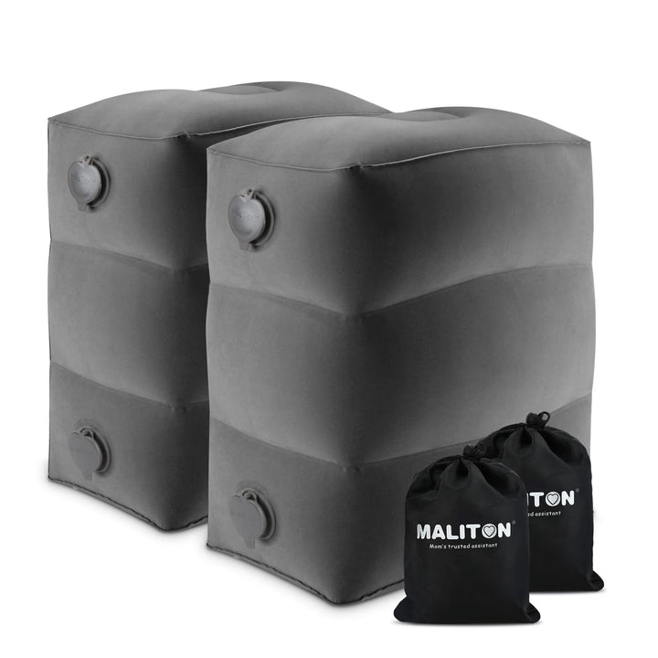 Maliton Fussstütze Flugzeug，Aufblasbare Fussstütze Kissen für Reisen Auto & Zuhause & Büro, Höhenver