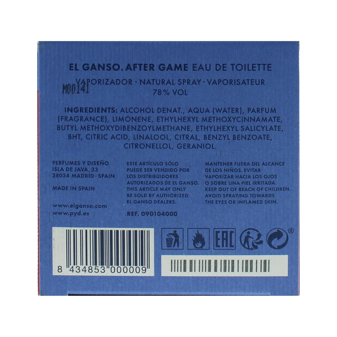 El Ganso After Game, Eau de Toilette für Männer, Zitrus- und Holzduft, 125ml Zerstäuber