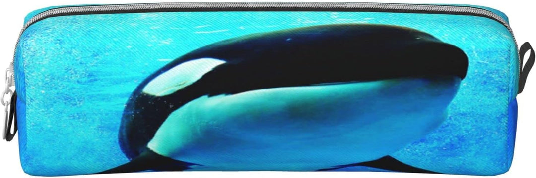 Federmäppchen Orca Wale Schwimmen Federmappe Etui für Jungen Mädchen Grosse Schulsachen Federtasche