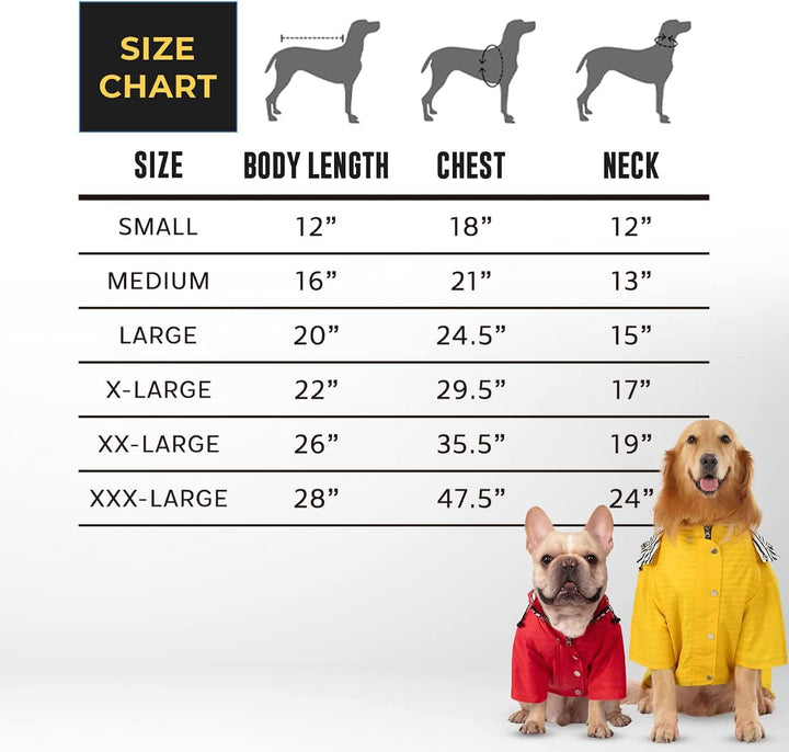 HDE Hunde-Regenmantel, doppellagig, Regenjacke mit Kapuze, für kleine bis grosse Hunde, Gelb - 2XL X