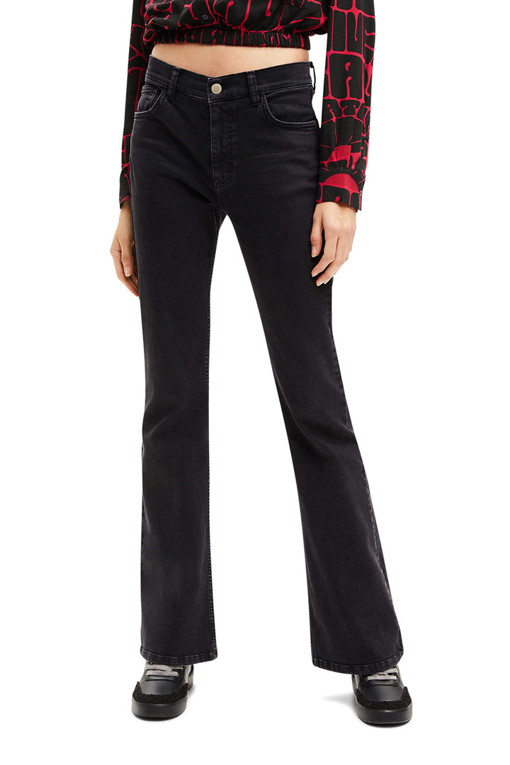 Desigual Damen Jeans Denim_mia, 2000 Black, 34 Schwarz, 34 Schwarz