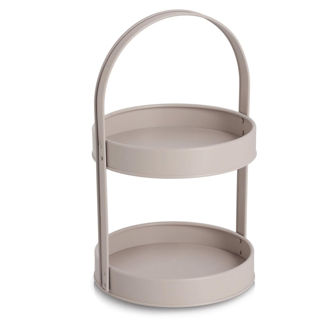 Zeller Etagere, Metall, Greige