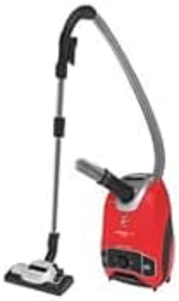 Hoover Bodenstaubsauger mit 5 L Beutel – extra leiser Staubsauger (64 dBA) mit Schmutzsensor & Beute
