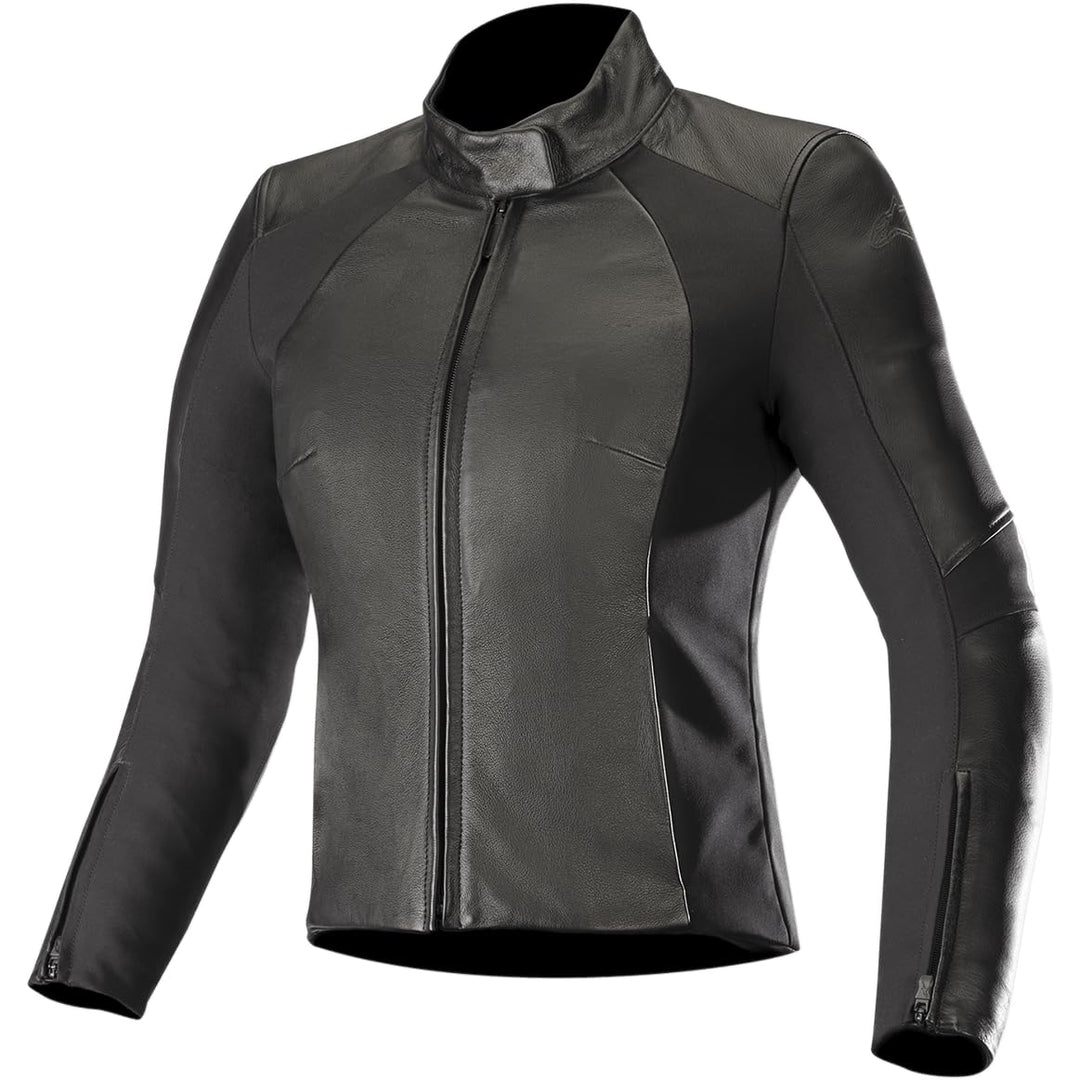Alpinestars Motorradjacken Vika V2 Womens Leather Jacket Black, Schwarz, 38 38 Schwarz, 38 Schwarz