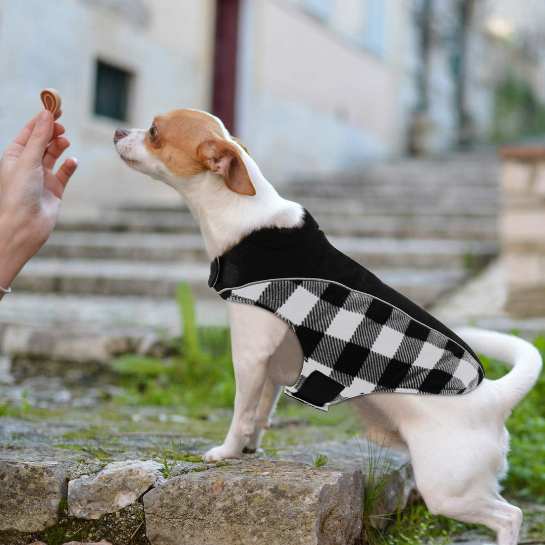 Warme Hundemantel Winter, Hundemantel mit Bauchschutz, Wintermantel für Hunde mit Reflektierend, Wen