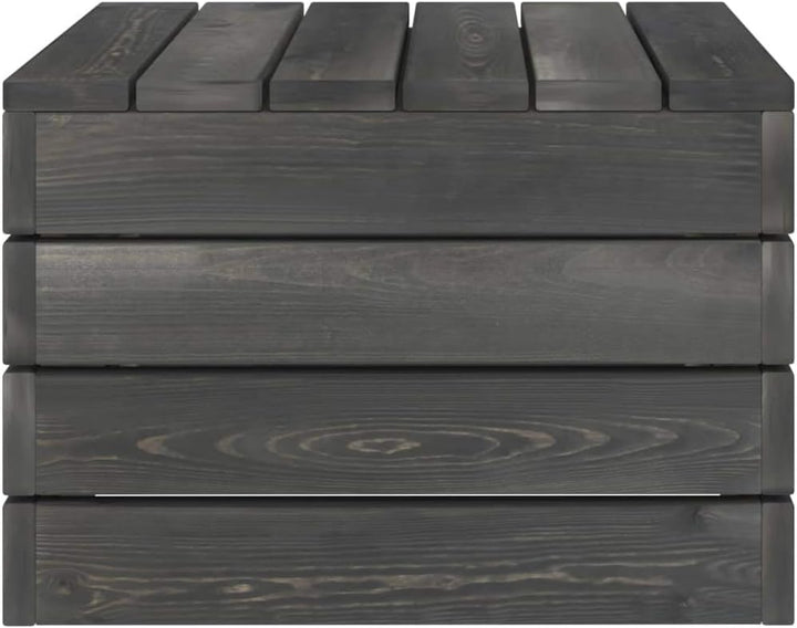 vidaXL 2X Kiefernholz Massiv Palettentisch Sitzhocker Gartenhocker Fussbank Beistelltisch Palettenho