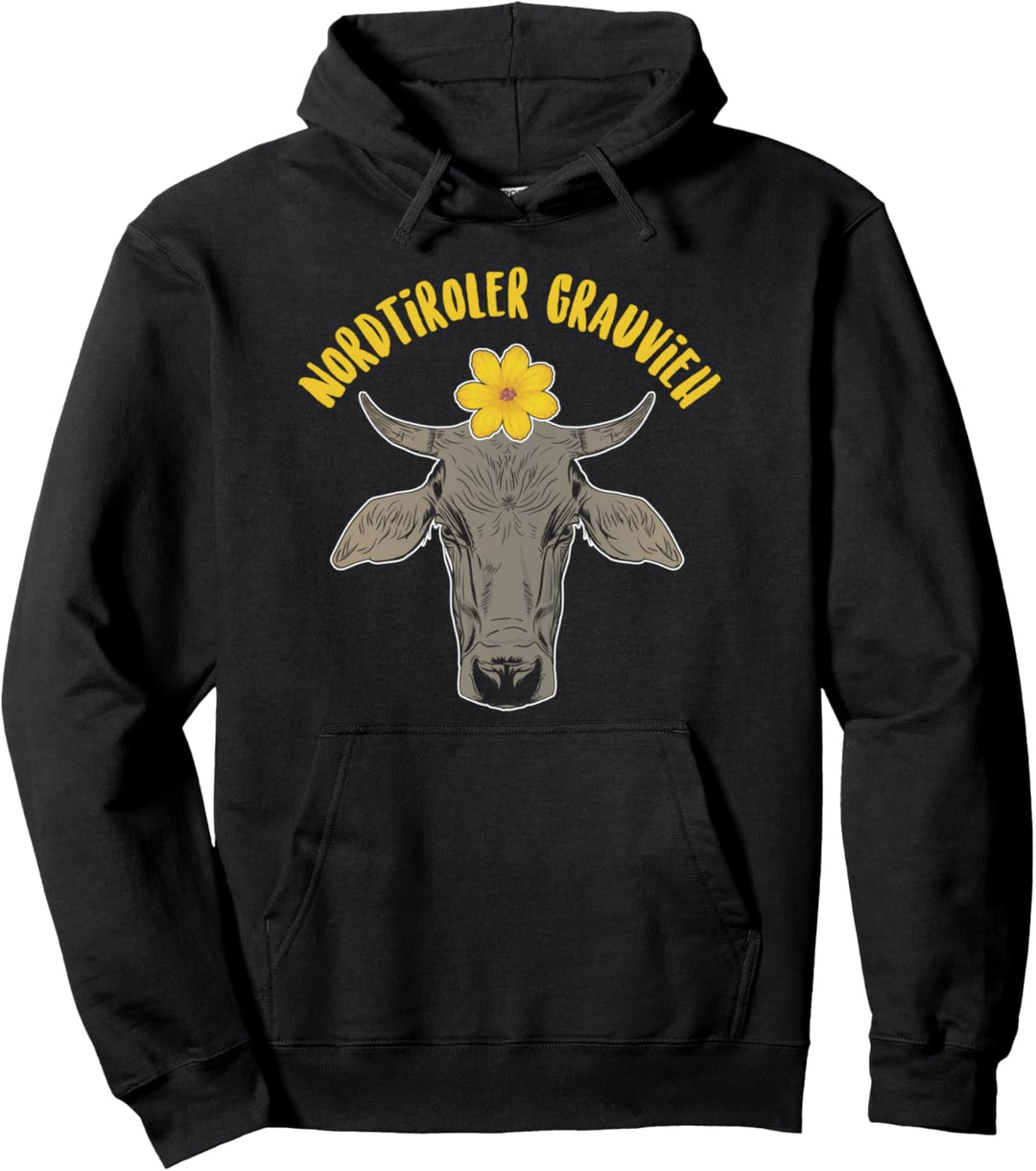 Landwirt Kuh Tirol Grauvieh Nordtiroler Vieh Geschenk Pullover Hoodie