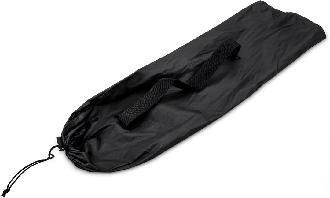 Camping Klapptisch schwarz mit Tragetasche - 56 x 40 cm - Universal Gartentisch mit einrollbarer Tis