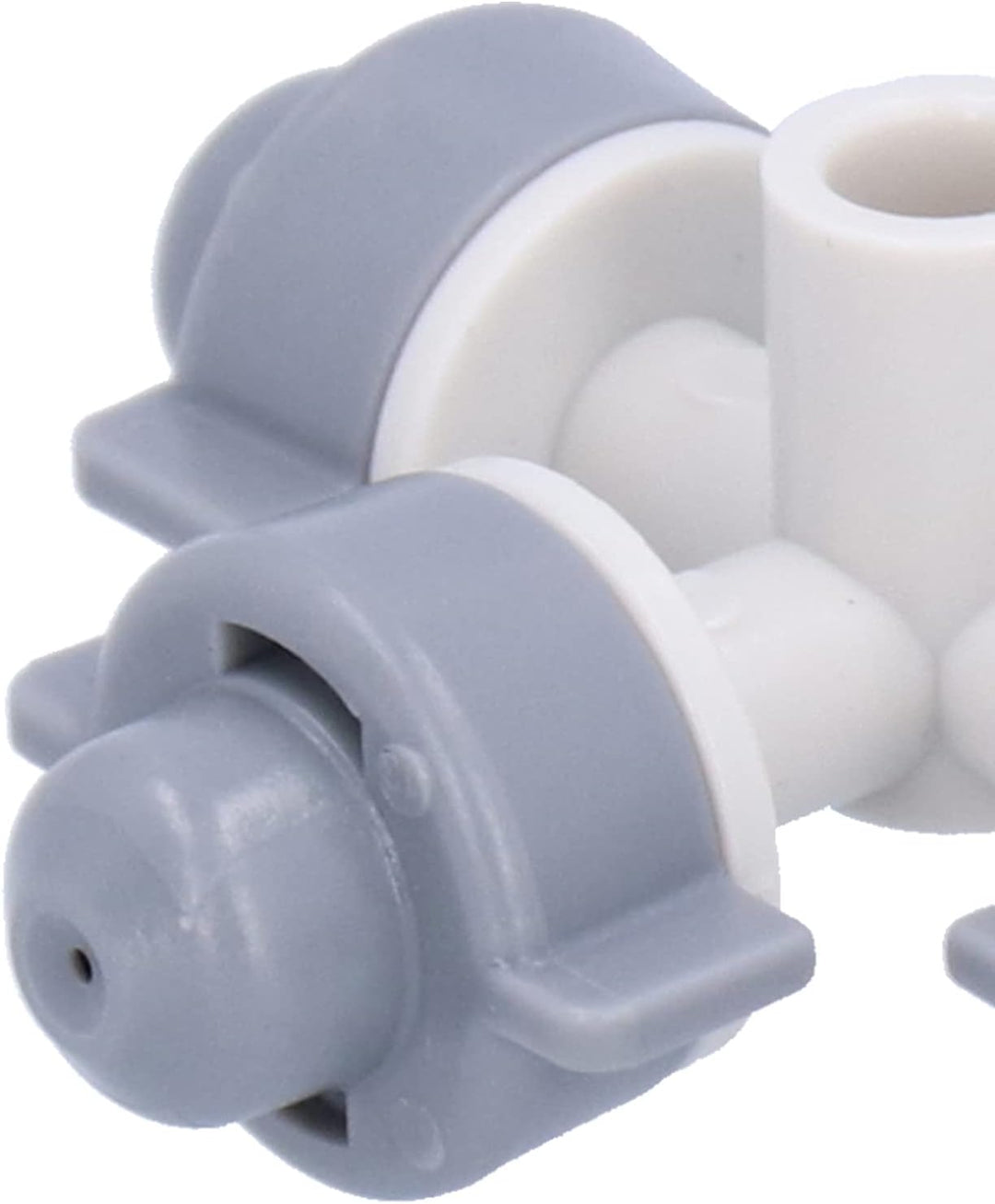 50 Set 4 Wege Nebeldüse, Mikro Zerstäuber Sprinkler Kopf, Kunststoff Gartenbewässerungs Tropfsprühdü