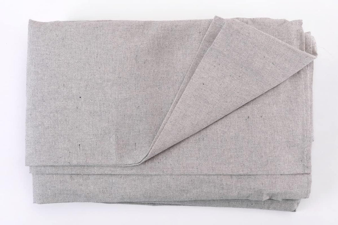 HomeLife Sofabezug für 3-Sitzer, Baumwolle mit Bindebändern, 3-Sitzer-Sofaüberwurf mit Armlehnen, ei