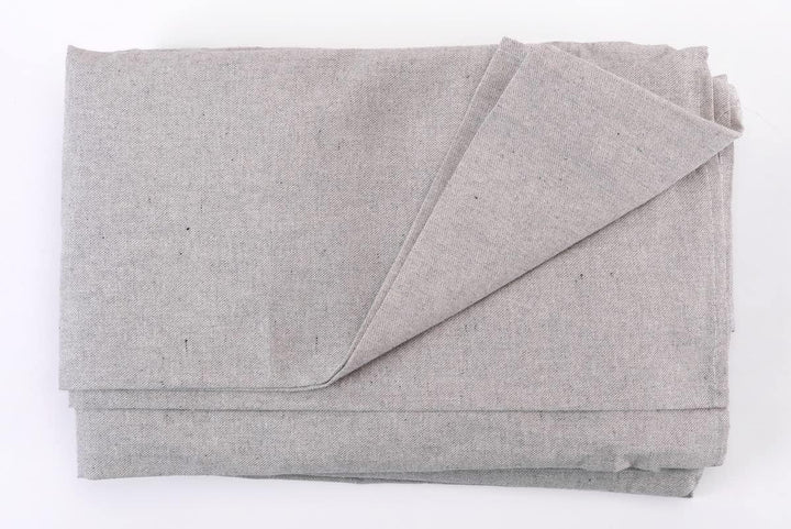 HomeLife Sofabezug für 3-Sitzer, Baumwolle mit Bindebändern, 3-Sitzer-Sofaüberwurf mit Armlehnen, ei