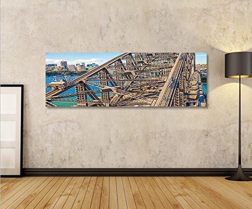 islandburner Bild Bilder auf Leinwand Harbour Bridge Sydney Australien Panorama XXL Poster Leinwandb