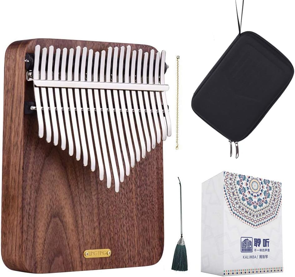 LingTing Kalimba LT-K21W 21 Tasten Kalimba Mbira Daumenklavier, Geschenk für Kinder und Erwachsene,