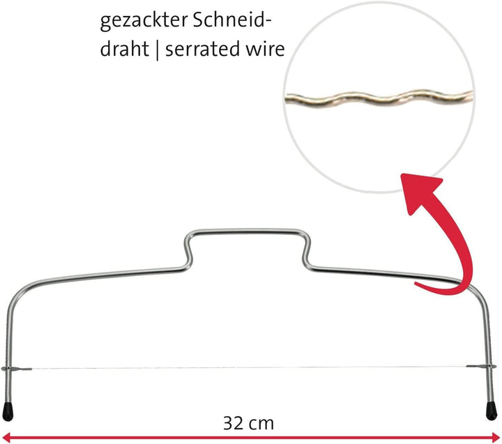 Westmark 1 Tortenbodenteiler, Länge: 32 cm + 1 Streichpalette, gerade, Länge: 30 cm, Rostfreier Edel