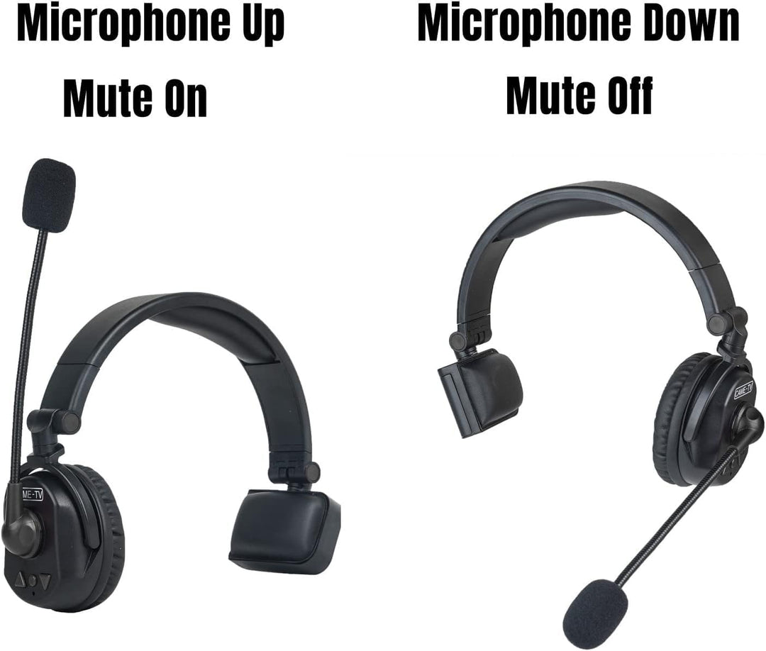 Came-TV 4er-Pack kabelloses Waero-Intercom-Headset, Vollduplex-Intercom-Kommunikationssystem, Entfer