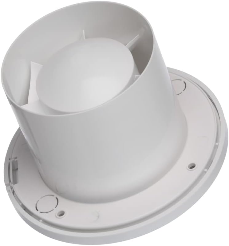 Ø 100mm Bad-Lüfter mit Feuchtesensor und Timer - Weiss, Leise Ventilator Rund mit Feuchtesensor