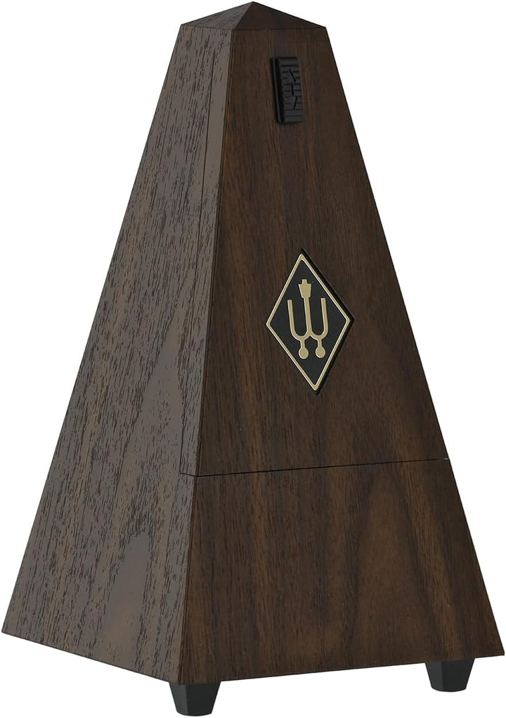 Wittner Metronom 845131 Kunststoffgehäuse ohne Glocke Taktell Pyramidenform Nussbaum-Maserung Nussba