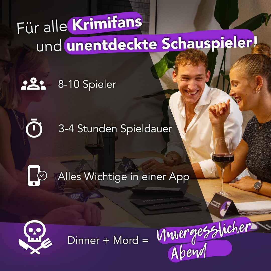 CRIMECASES Krimidinner 8-10 Personen | Spannendes Krimidinner Das letzte Meeting | Das schaurig-heit