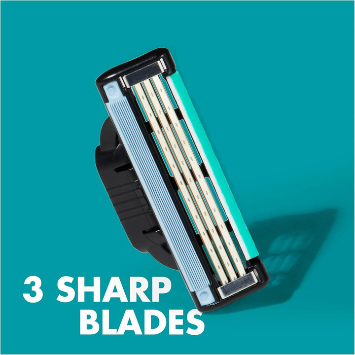 Gillette Mach3 Rasierklingen Herren, Packung mit 8 Nachfüllpackungen für Rasierklingen, XL, Verpacku