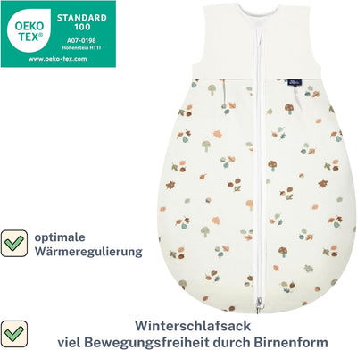 Alvi Baby Mäxchen Thermo Schlafsack | Baby-Schlafsack ohne Ärmel | Winterschlafsack | Alvi Aussensac