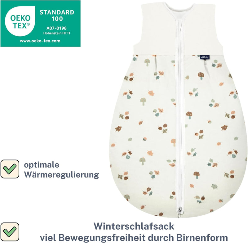 Alvi Baby Mäxchen Thermo Schlafsack | Baby-Schlafsack ohne Ärmel | Winterschlafsack | Alvi Aussensac