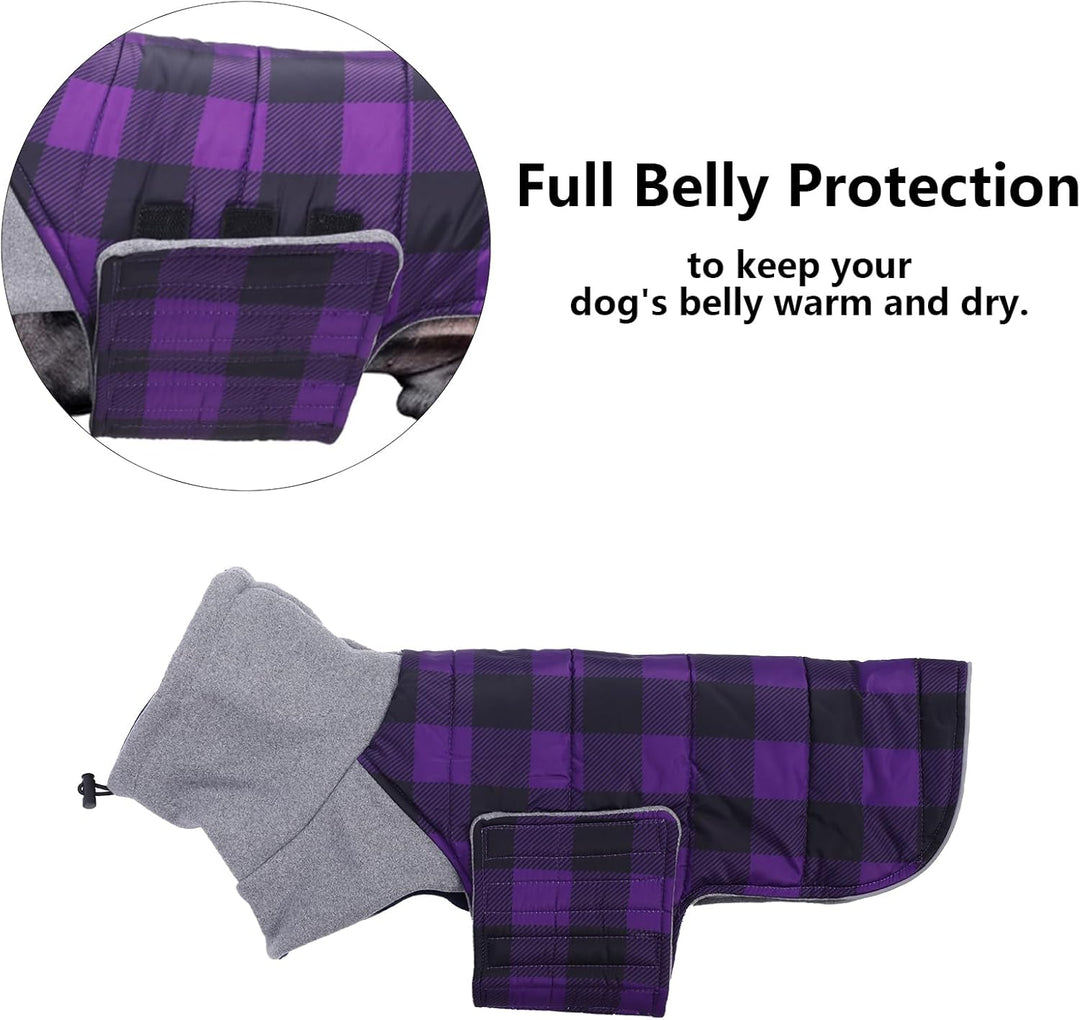 Geyecete Dackel Mantel Winter, Warmer Hunde wintermantel,wasserdichter Hundemantel mit Leinenloch,Hu