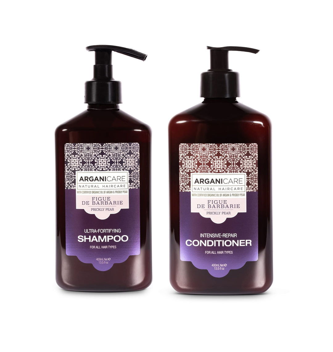 Arganicare - Duo Magnificience mit Öl der Barbarie Feige – Shampoo 400 ml + Conditioner 400 ml