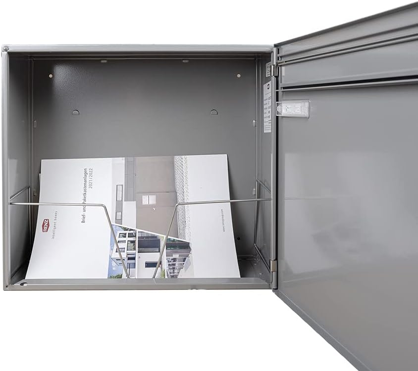 RENZ Briefkasten Classic 17 Liter - 370 mm x 330 mm x 145 mm - Einwurf 335 mm x 33 mm für Format C4