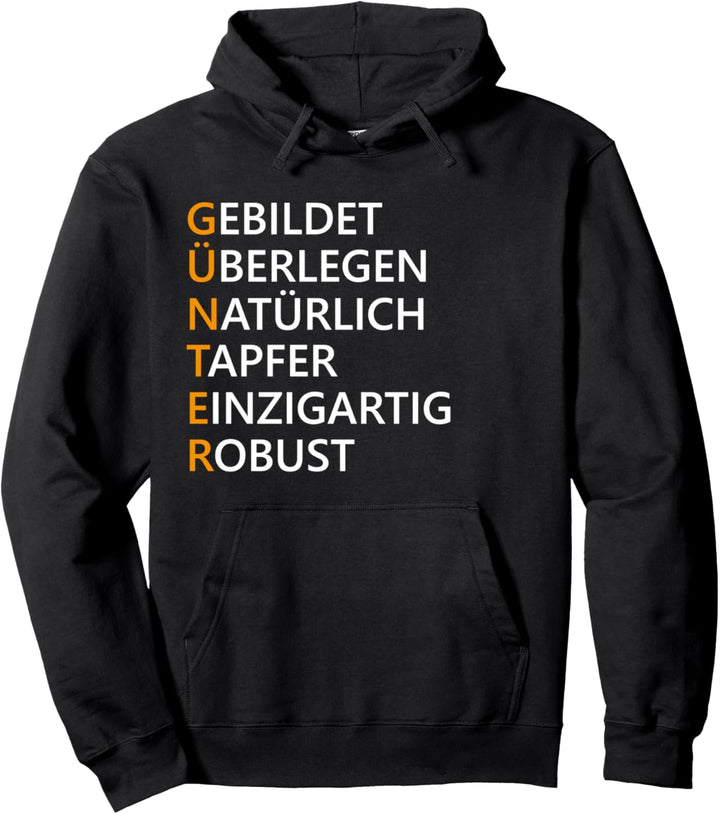 Vorname Günter Pullover Hoodie