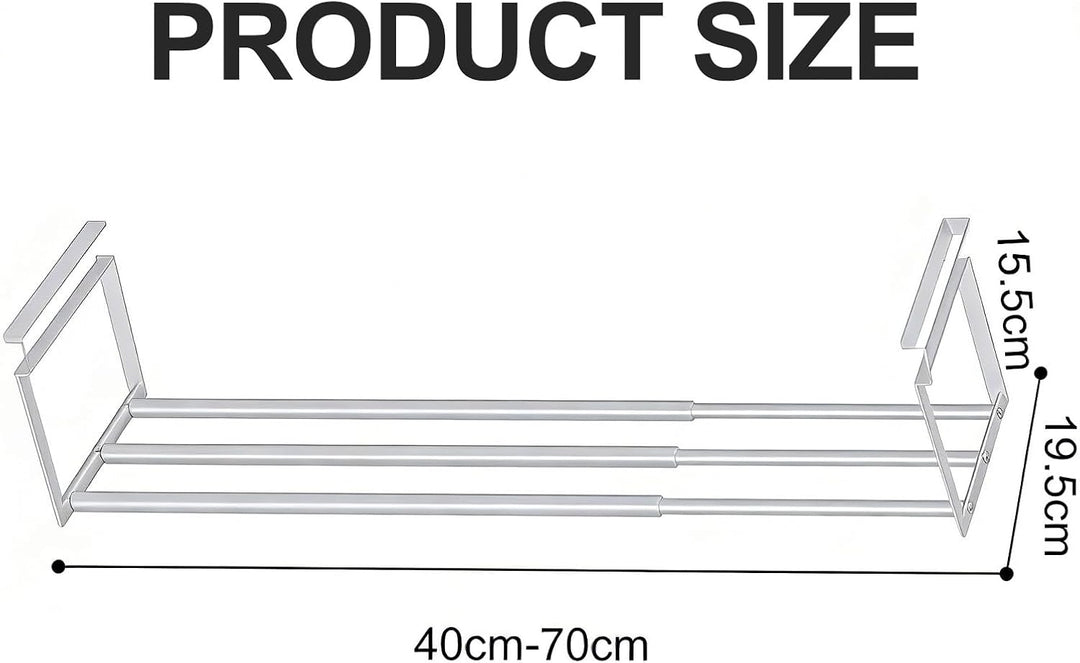 Erweiterbarer Hängender Schrank Organizer 40-70cm | Stilvoll Küche, Kleidung & Schuhschrank | Platzs