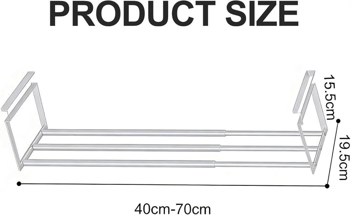 Erweiterbarer Hängender Schrank Organizer 40-70cm | Stilvoll Küche, Kleidung & Schuhschrank | Platzs