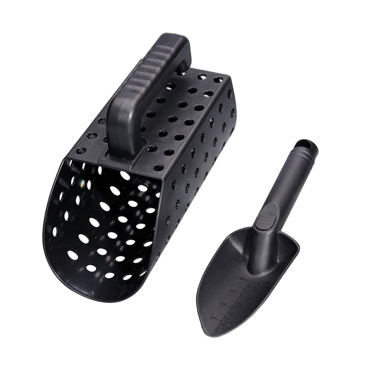 Metallsuch-Sandschaufel-Set, Tragbar, Ergonomisch Robuster ABS-Kunststoff-Sandschaufel und Kelle FüR
