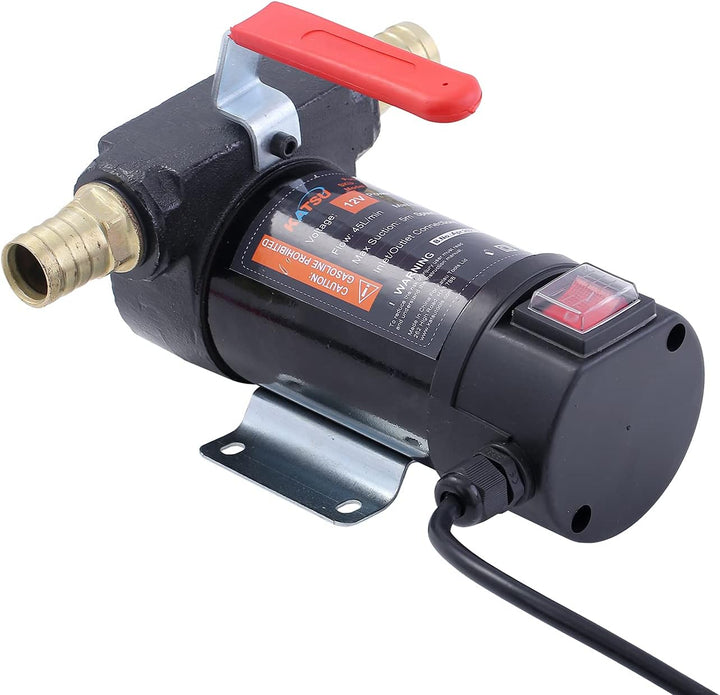 KATSU Diesel Transferpumpe, 175Watt 12 V DC Selbstansaugend, Tragbar, Heizöl für Traktoren Wohnwagen