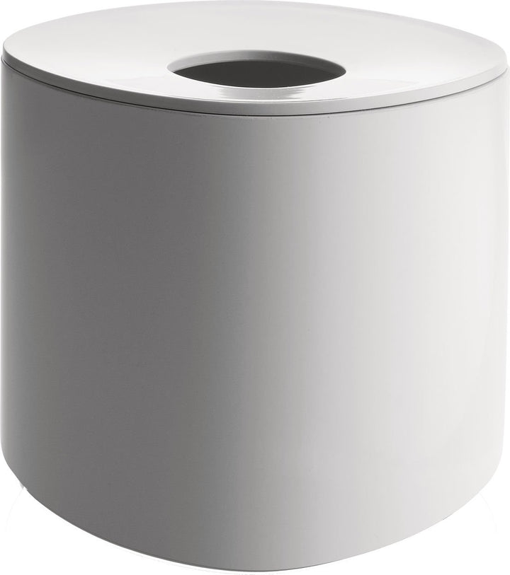 Alessi "Birillo" Papiertaschentuch Behälter aus PMMA, weiss, L 15cm, B 15cm, H 15cm, Weiss
