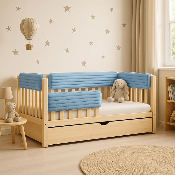 Bettkantenschutz für Kinderbetten Kissen für bettumrandung Rausfallschutz Abdeckung Kantenschutz für
