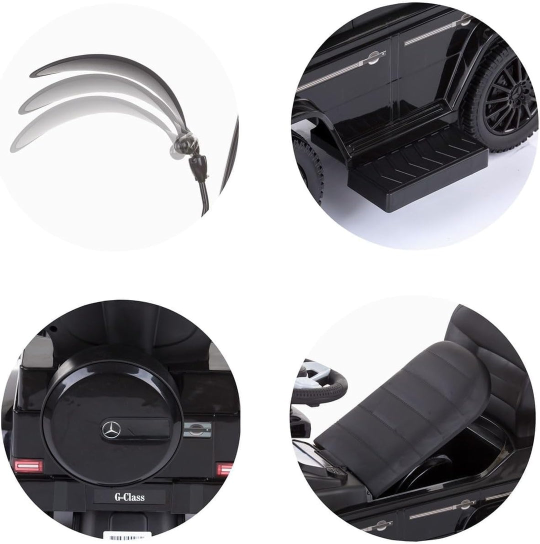 Chipolino Rutscher Mercedes Benz G350d 2 in 1 Schubstange Dach, Trittstufe weiss, Weiss
