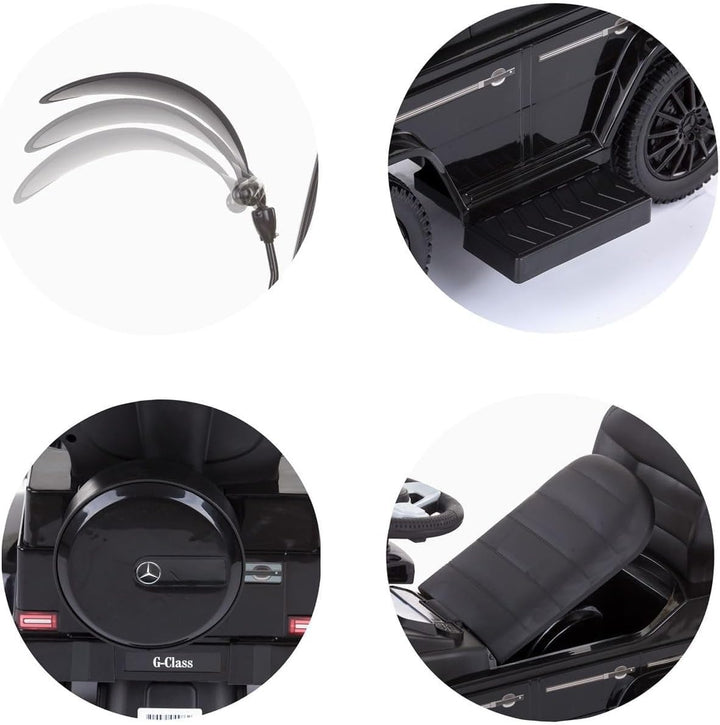 Chipolino Rutscher Mercedes Benz G350d 2 in 1 Schubstange Dach, Trittstufe weiss, Weiss