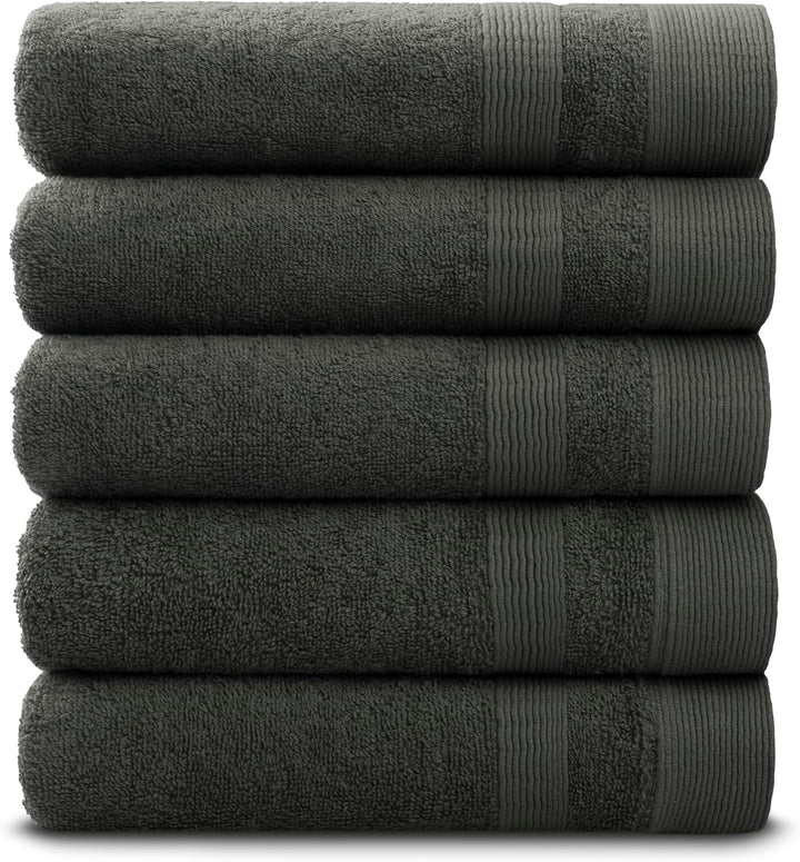 PandaHome Handtuch Set aus Baumwolle - 5 Handtücher - 100% Baumwolle Towel, Schnelltrocknend Weich S
