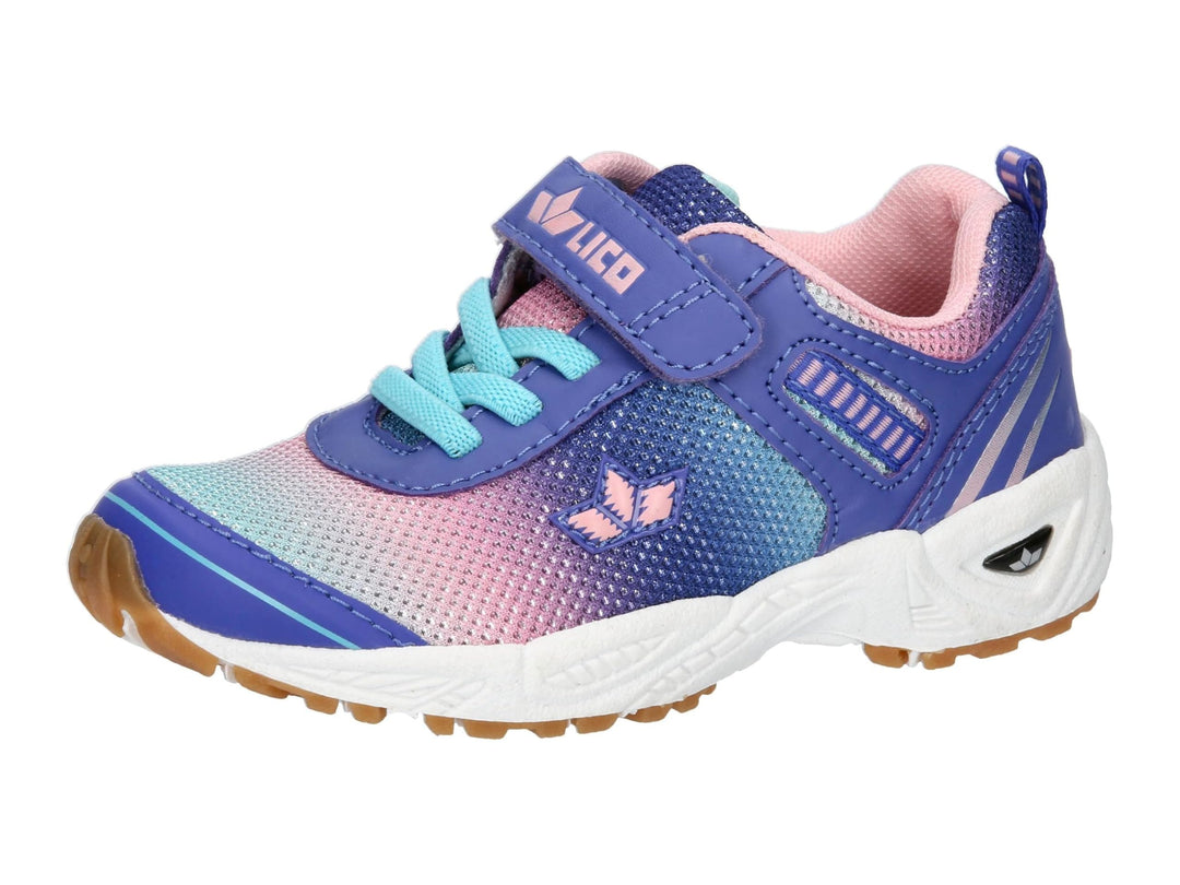 Lico Unisex Kinder Barney Vs Sneaker 27 EU Rosa Lila Türkis, 27 EU Rosa Lila Türkis